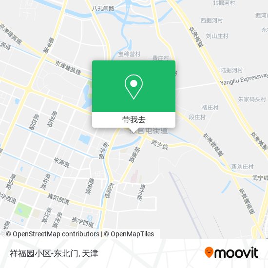 祥福园小区-东北门地图