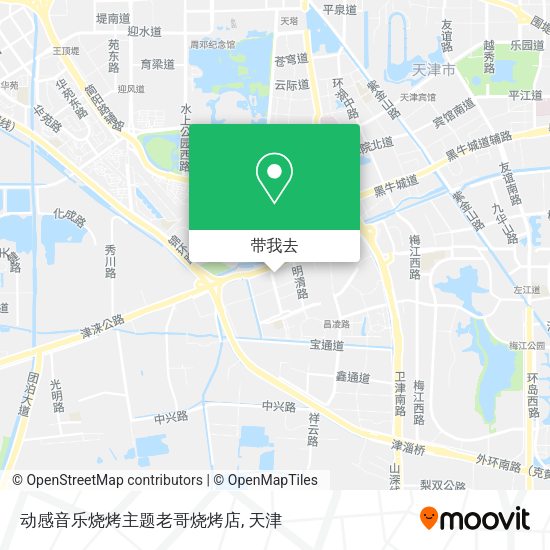 动感音乐烧烤主题老哥烧烤店地图