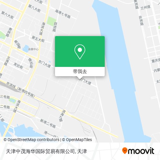天津中茂海华国际贸易有限公司地图