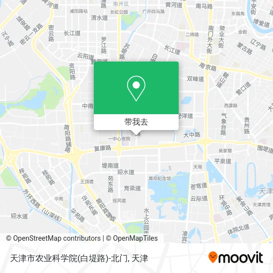 天津市农业科学院(白堤路)-北门地图
