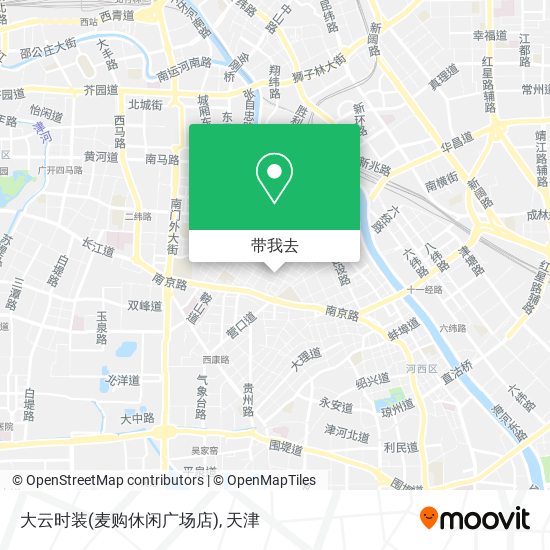 大云时装(麦购休闲广场店)地图