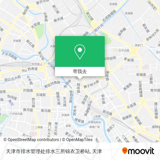 天津市排水管理处排水三所锦衣卫桥站地图