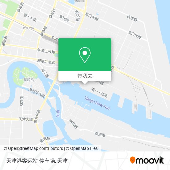 天津港客运站-停车场地图