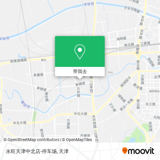 永旺天津中北店-停车场地图