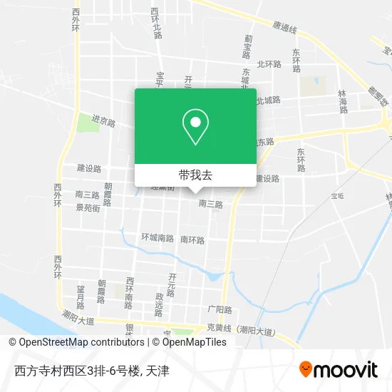 西方寺村西区3排-6号楼地图