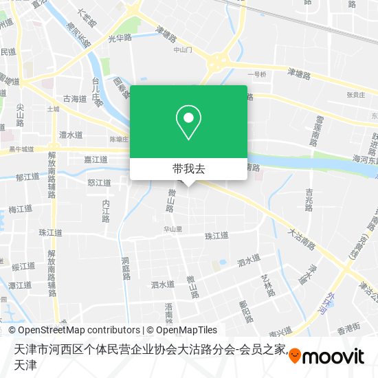 天津市河西区个体民营企业协会大沽路分会-会员之家地图