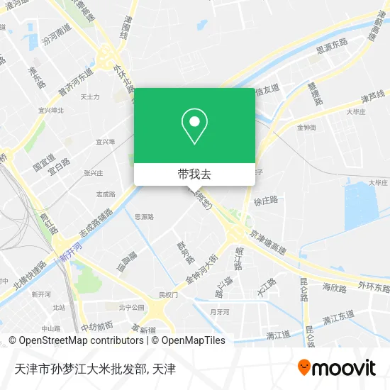 天津市孙梦江大米批发部地图