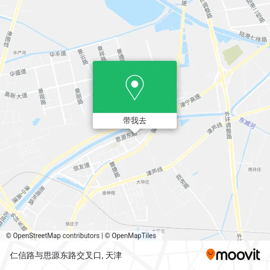 仁信路与思源东路交叉口地图