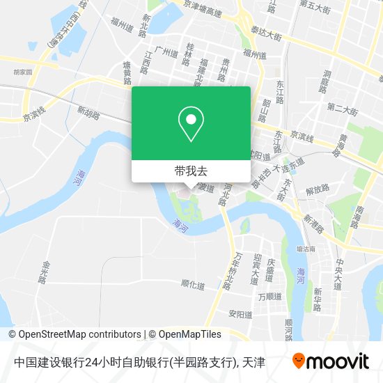 中国建设银行24小时自助银行(半园路支行)地图