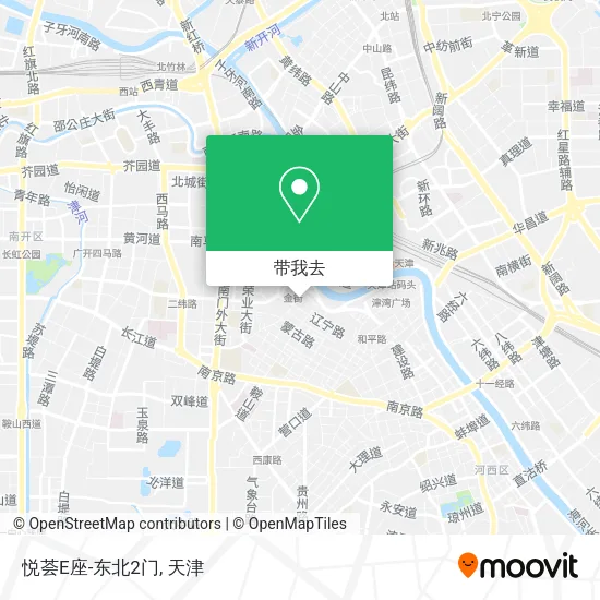 悦荟E座-东北2门地图
