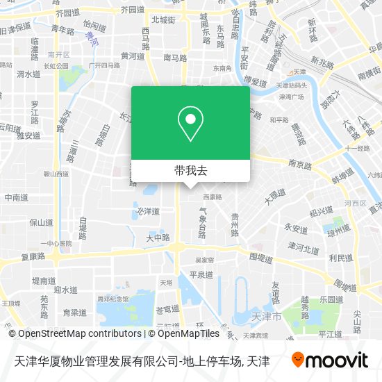 天津华厦物业管理发展有限公司-地上停车场地图
