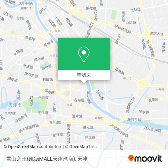雪山之王(凯德MALL天津湾店)地图