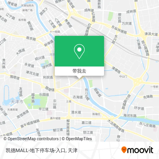 凯德MALL-地下停车场-入口地图