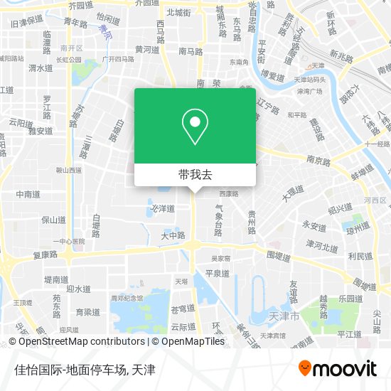 佳怡国际-地面停车场地图