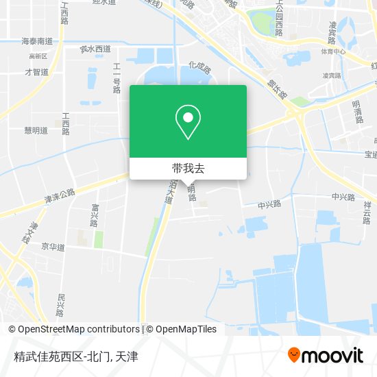 精武佳苑西区-北门地图