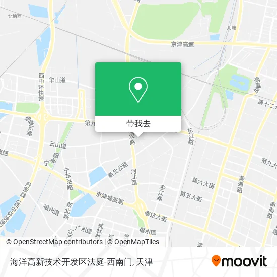 海洋高新技术开发区法庭-西南门地图