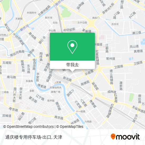 通庆楼专用停车场-出口地图