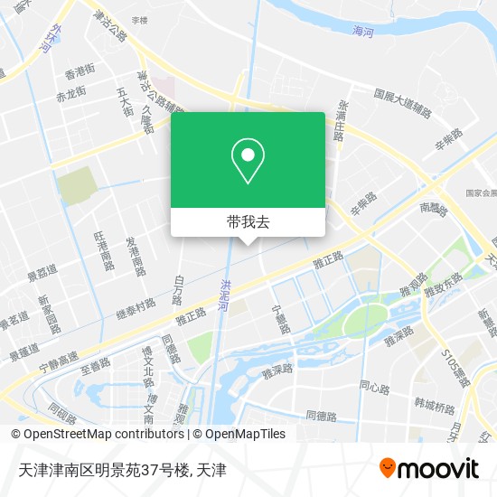 天津津南区明景苑37号楼地图