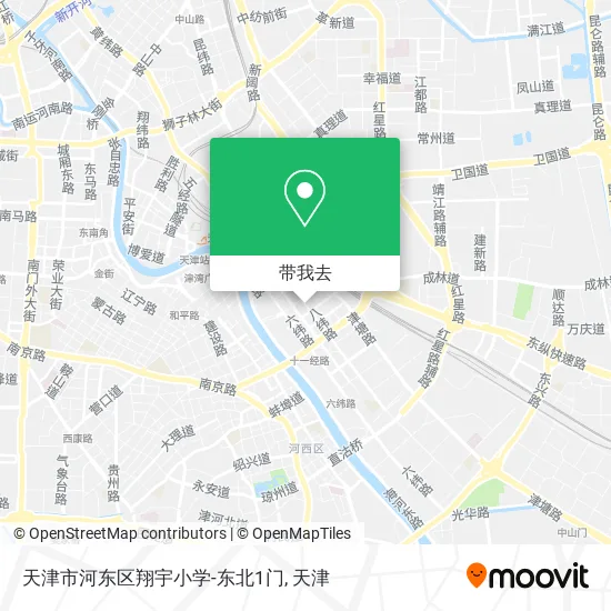 天津市河东区翔宇小学-东北1门地图