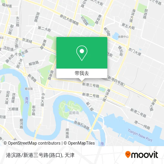 港滨路/新港三号路(路口)地图