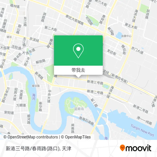 新港三号路/春雨路(路口)地图