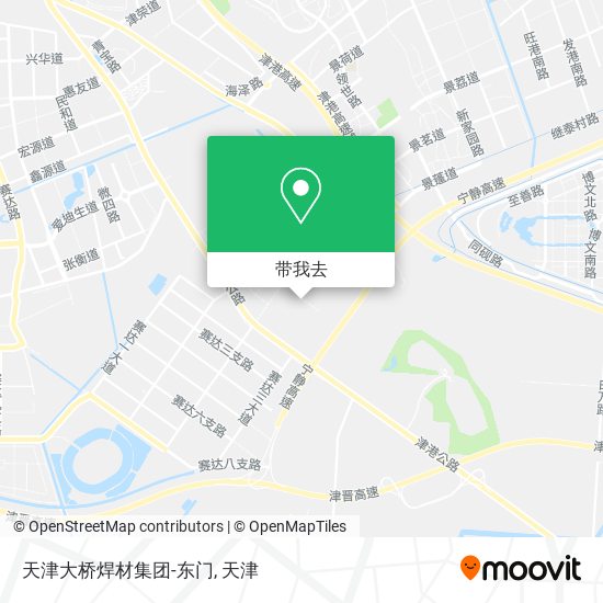 天津大桥焊材集团-东门地图