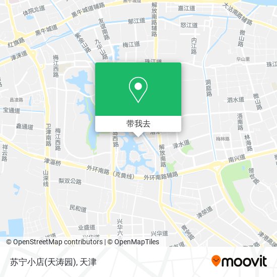 苏宁小店(天涛园)地图