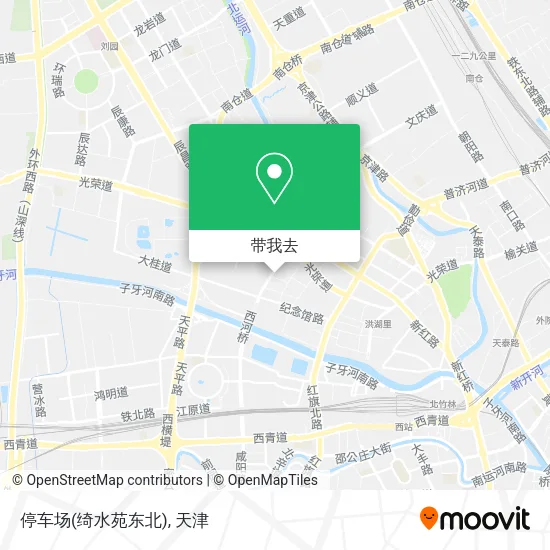 停车场(绮水苑东北)地图