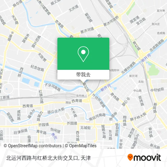 北运河西路与红桥北大街交叉口地图