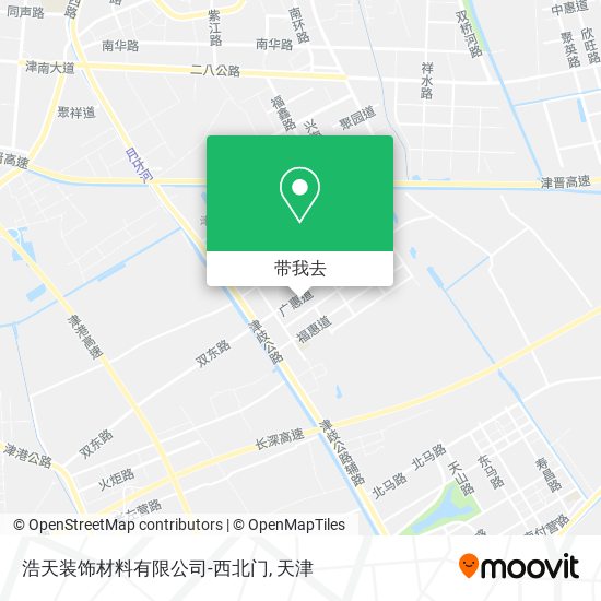 浩天装饰材料有限公司-西北门地图