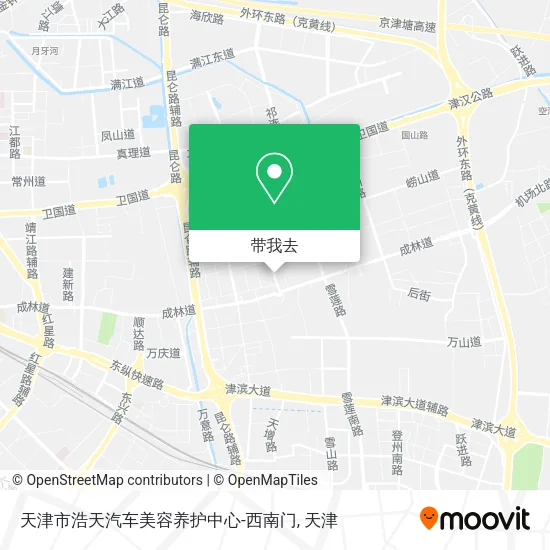 天津市浩天汽车美容养护中心-西南门地图