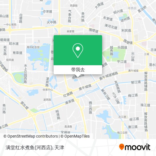 满堂红水煮鱼(河西店)地图