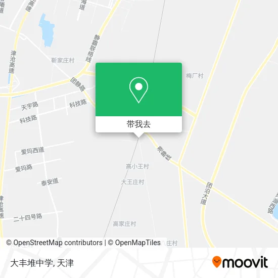 大丰堆中学地图