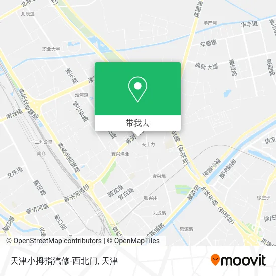 天津小拇指汽修-西北门地图