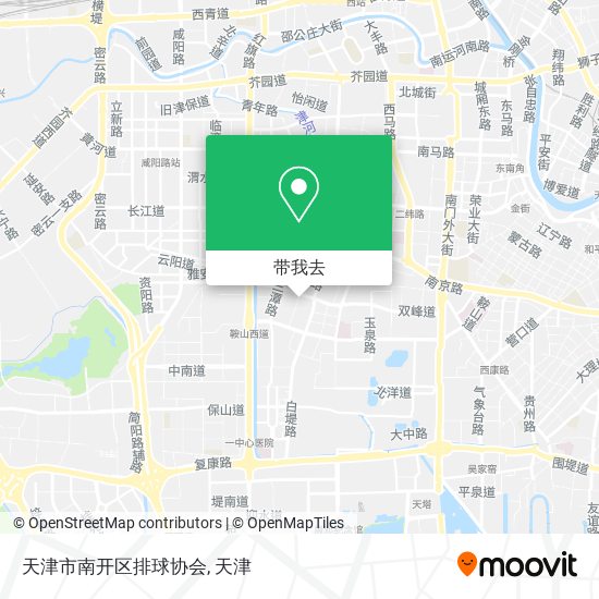 天津市南开区排球协会地图