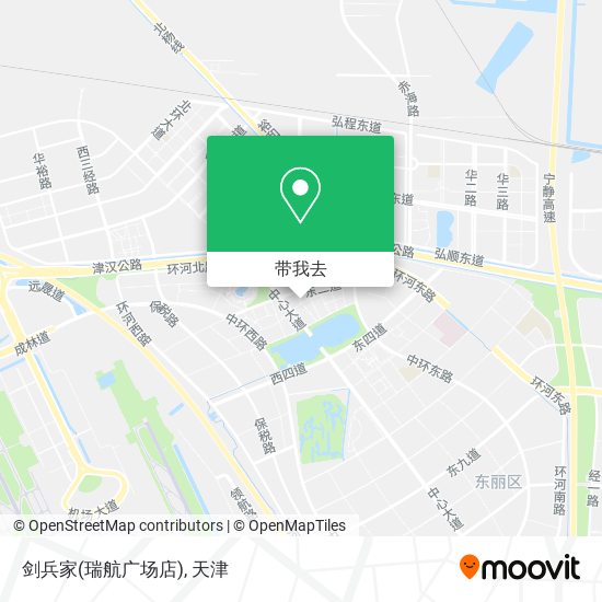 剑兵家(瑞航广场店)地图