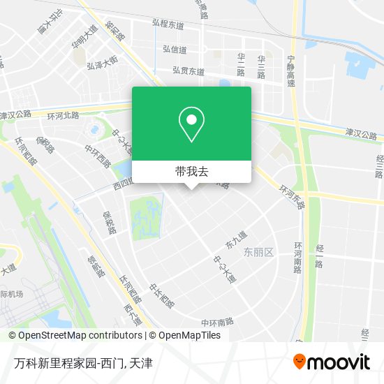 万科新里程家园-西门地图