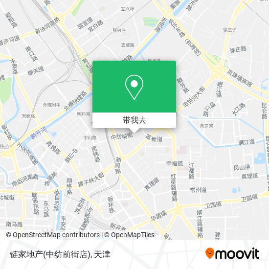 链家地产(中纺前街店)地图