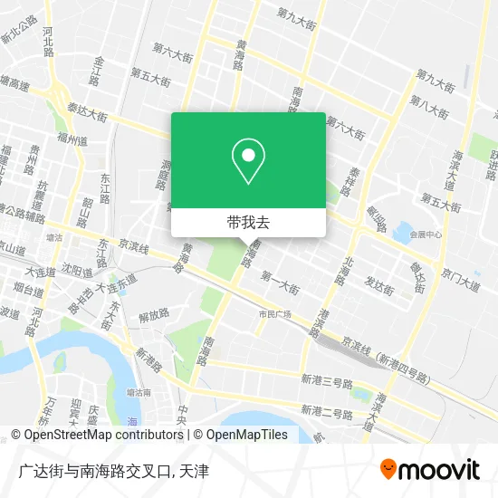 广达街与南海路交叉口地图