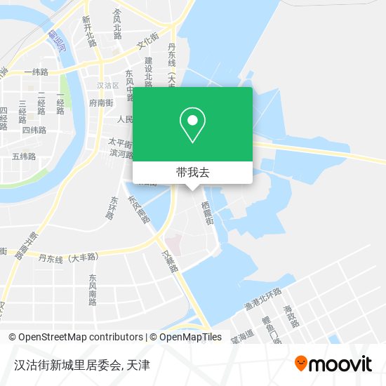 汉沽街新城里居委会地图