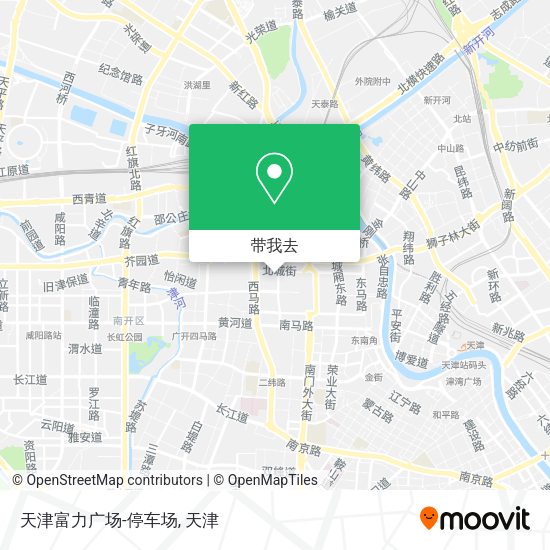 天津富力广场-停车场地图