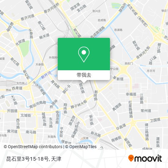 昆石里3号15-18号地图