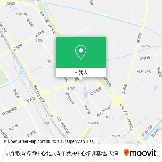辰华教育咨询中心北辰青年发展中心培训基地地图
