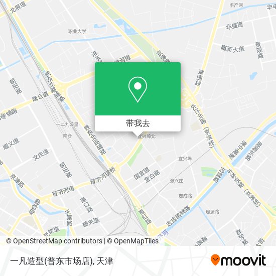 一凡造型(普东市场店)地图