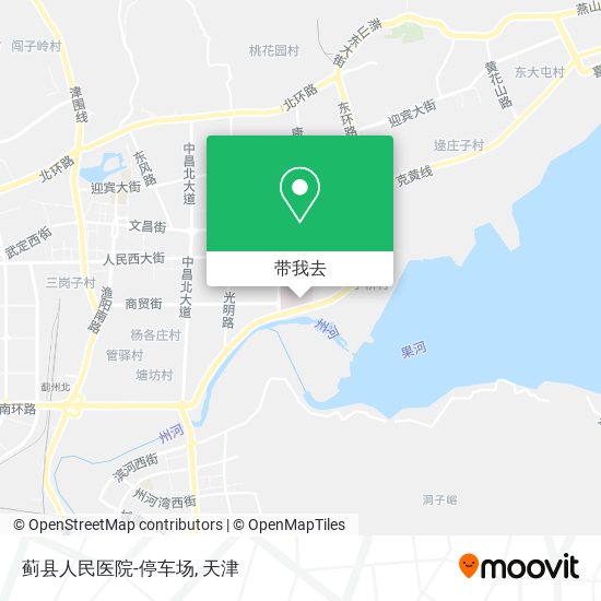 蓟县人民医院-停车场地图