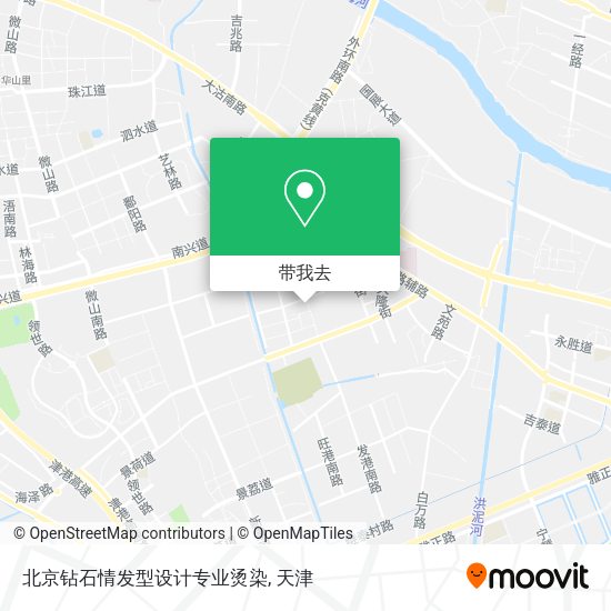 北京钻石情发型设计专业烫染地图