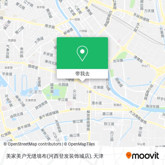 美家美户无缝墙布(河西登发装饰城店)地图