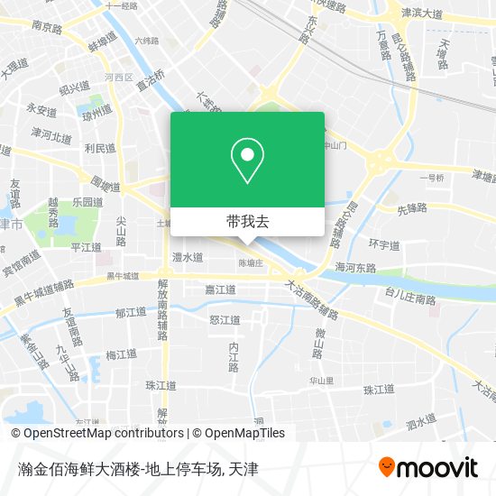 瀚金佰海鲜大酒楼-地上停车场地图