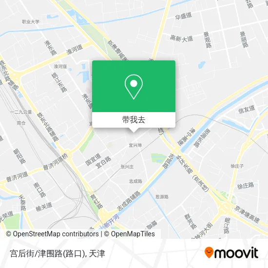 宫后街/津围路(路口)地图