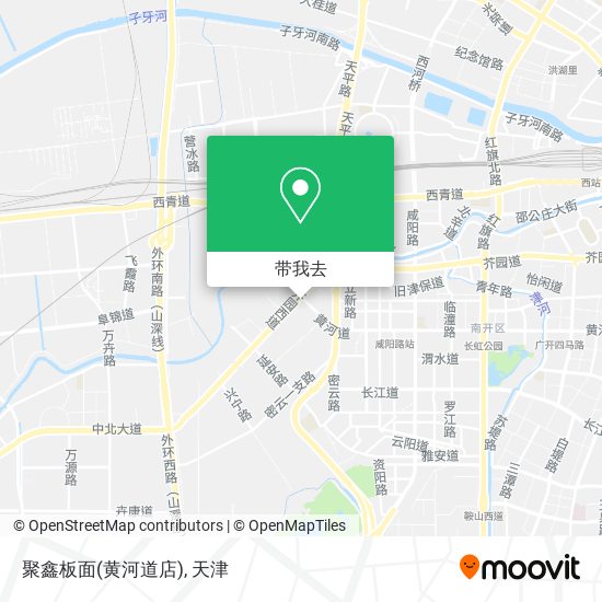 聚鑫板面(黄河道店)地图